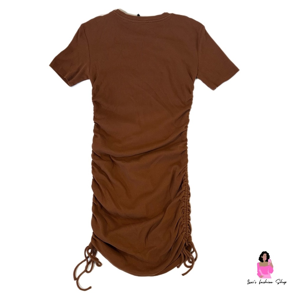 Zara 🛍️ | Ruched Ribbed Dress - Picture 2 of 4